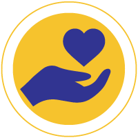 Icon of Hand Holding a Heart